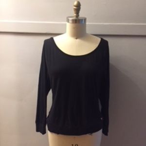 PINK long sleeve slouchy tee in women